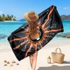 Hull City Individuelles Strandtuch, Personalisierter Namens-Textdruck, Fußball-Logo Weiches Schnelltrocknendes Handtuch Urlaubsgeschenk