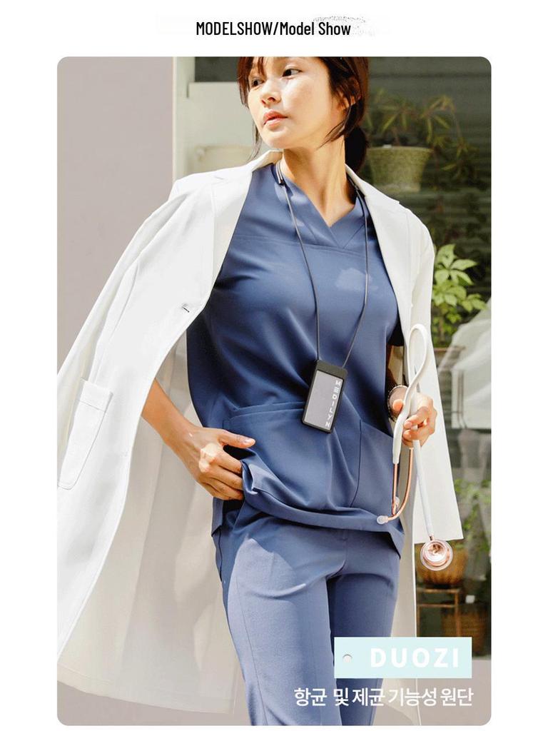 Duozhi Arzt- & Krankenpfleger-OP-Kittel - Damen Zweiteiler