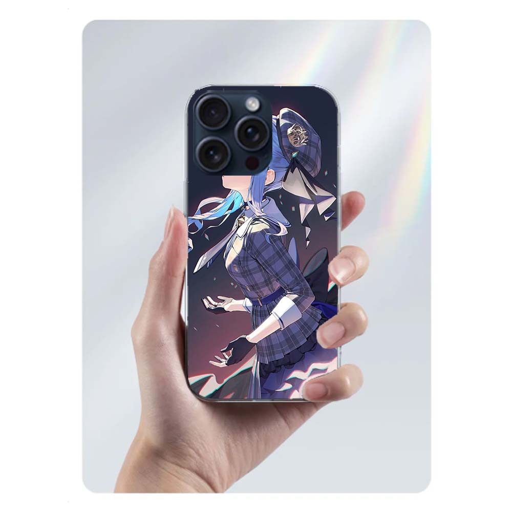 Suisei H-Hoshimachi Clear Phone Case For Iphone 17 Air 16 Pro Max 15 Pro 14 Plus 17E 16E 11 13 12 Mini Cover Cases Fundas Cell T