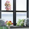 Adorable Shih Tzu Acrylic Pendant - Realistic 2D Car Rearview Mirror Decoration, Perfect for Anniversaries, Valentine's Day and Christmas