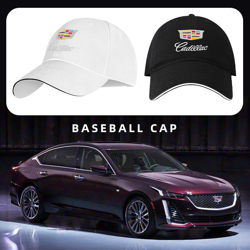 Car Emblem Embroidery Snapback Baseball Cap Spring And Autumn Outdoor Adjustable For Cadillac ATS CT5 CTS SLR SLS SRX XLR XT XTS AIQ1
