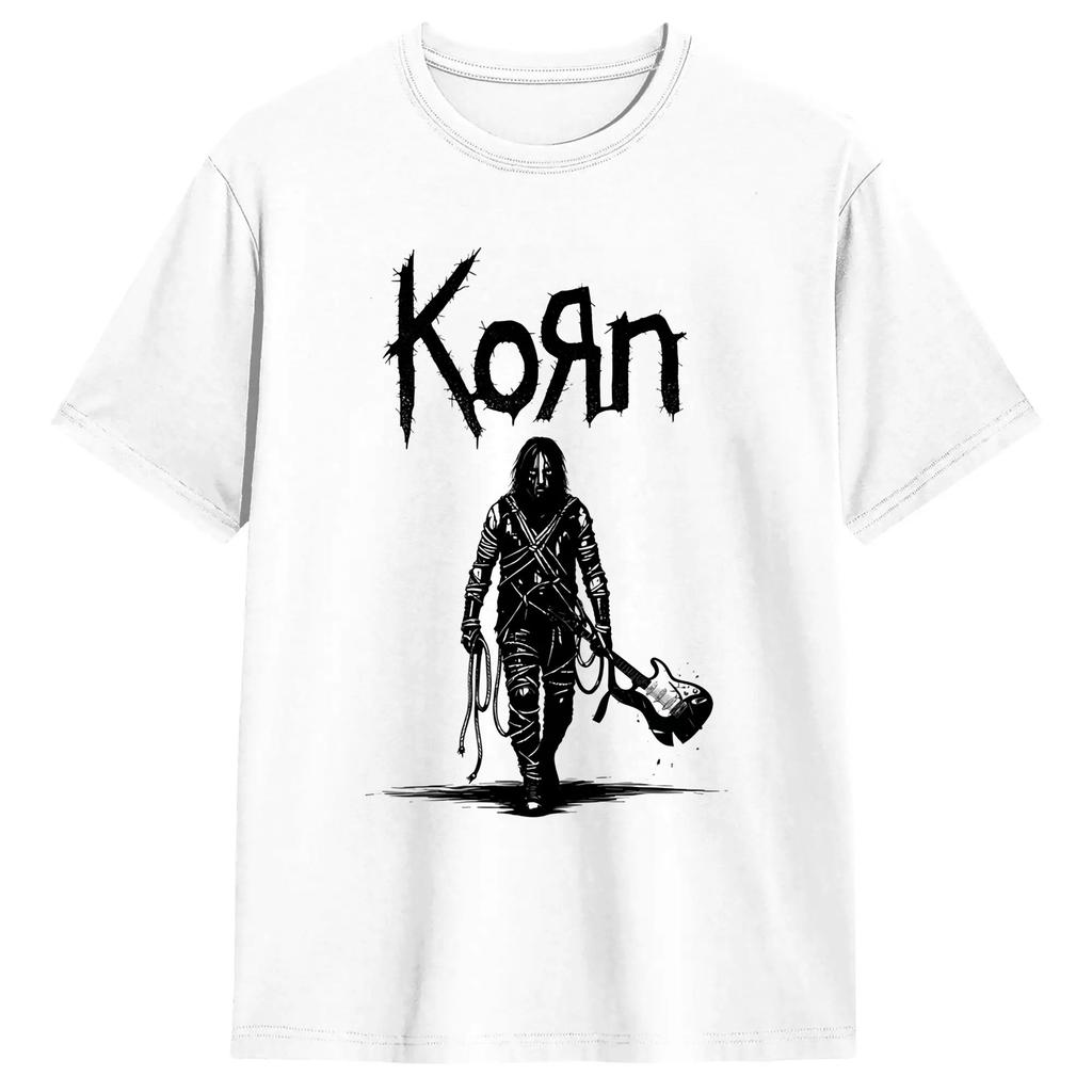 Unisex NuMetal Band Korn Issues 2026 Music T Shirts 100 Cotton Tops Fashion Short Sleeve Round Collar Tees Plus Size TShirts