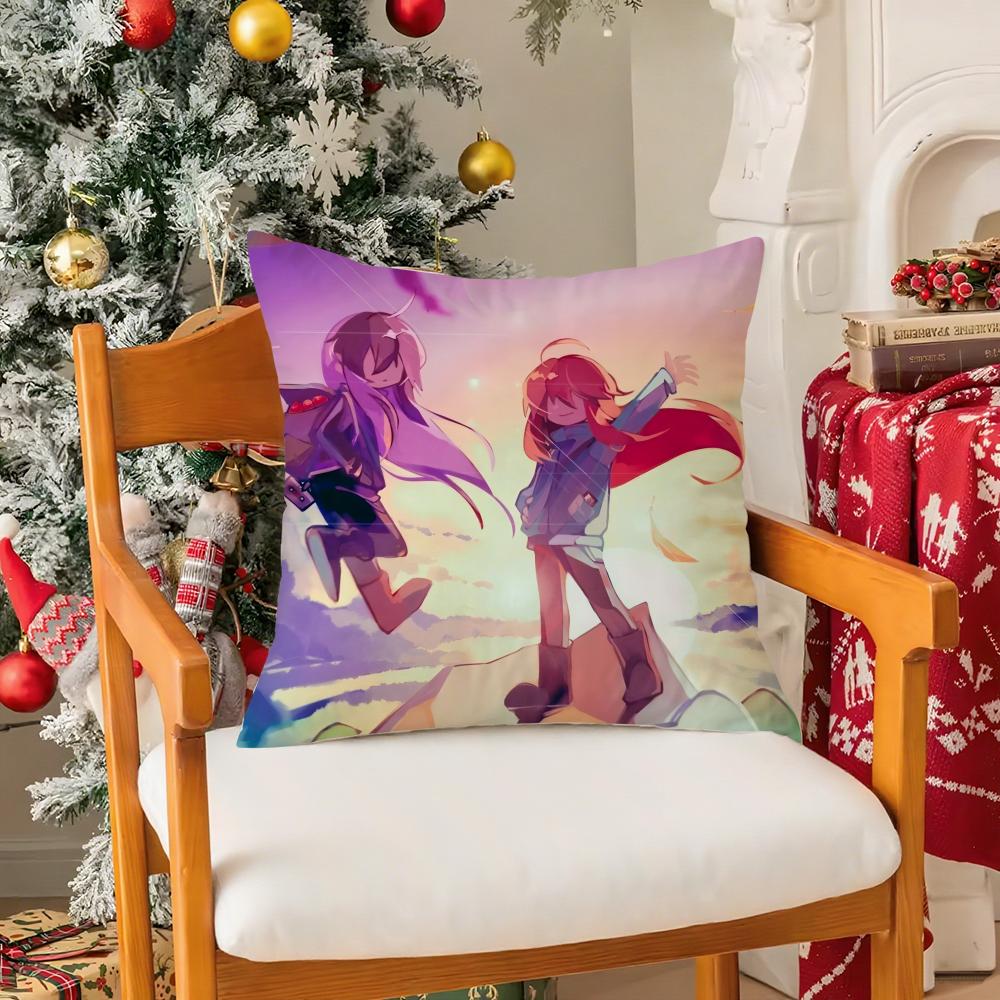 CCeleste Game Funny Pillow Case Silky Short Plush With Invisible Zipper Dustproof Sofa Cushion Cover For Home Decor