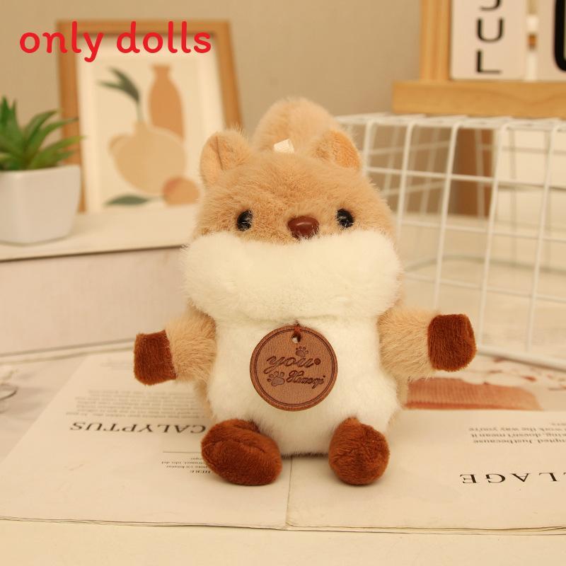 Eichhörnchen Plüsch Schlüsselanhänger Für Mädchen Jungen Niedliches Tier Cartoon Zubehör Für Schultaschen