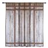 Farm Barn Wooden Door Tulle Drapes Ideal for Living Room Print Sheer Voile Curtain Bedroom Window Screening Drapes Blinds Home Decor
