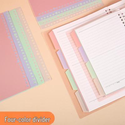 Etichette Segnapagina Colorate Solide in PP per Raccoglitori ad Anelli B5 - Collezione Macaron