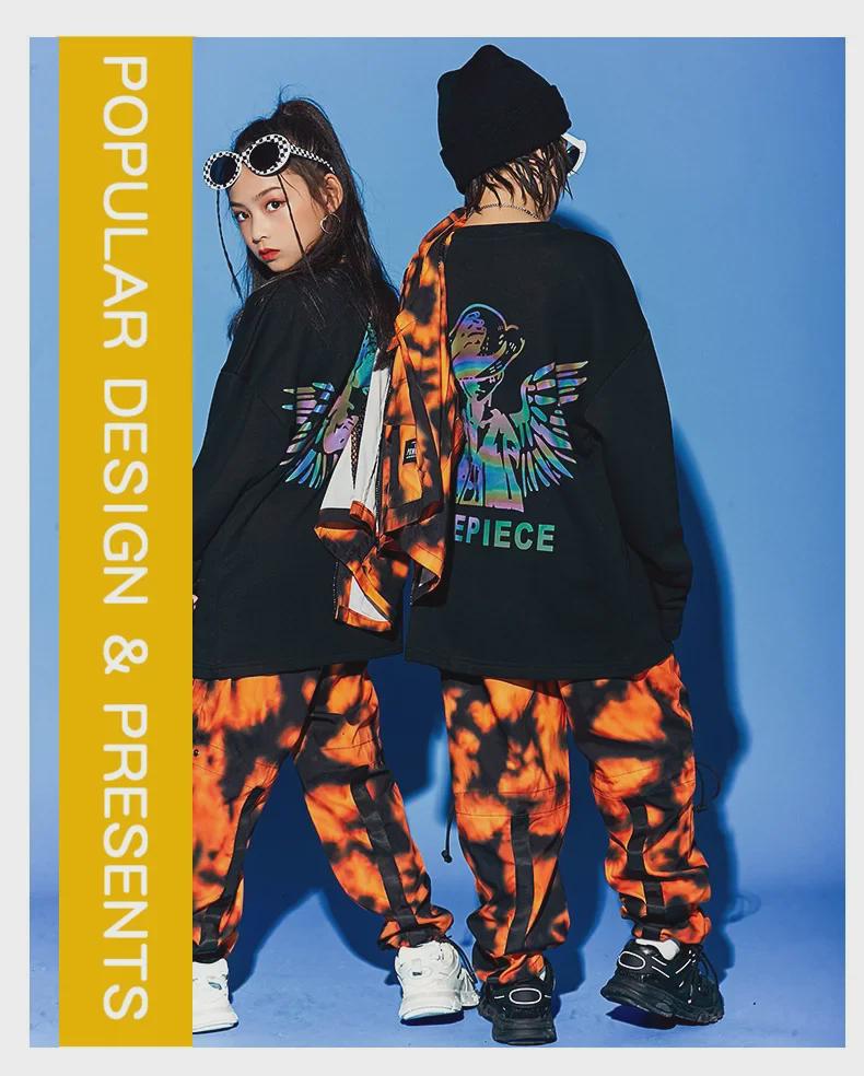 Wang Jiaer-inspirert street dance-antrekk til barn: Trendy hiphop-klær for gutter, kamuflasjeantrekk for jenter