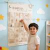 Ramadan Advent Calendar for Muslim Islamic Kid Kareem Wall Hanging Home Decoration 30 Day Countdown Calendar Eid Ornament