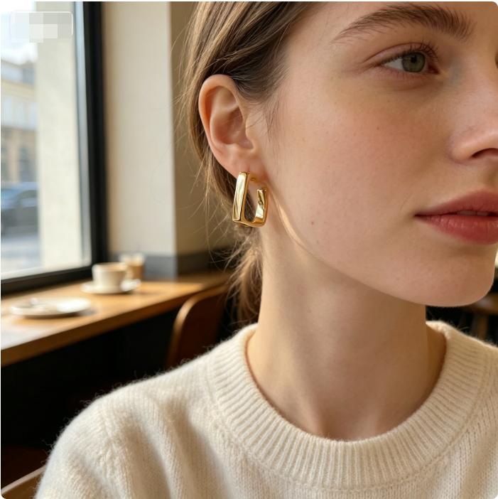 Geometric Fashion Earrings Versatile Earrings