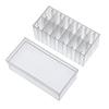 MUHWA 10 Packs 1.5ml Microtube Storage Box, 12 Places Cryogenic Vial Storage Box, Cryostorage Freezing Box, Clear