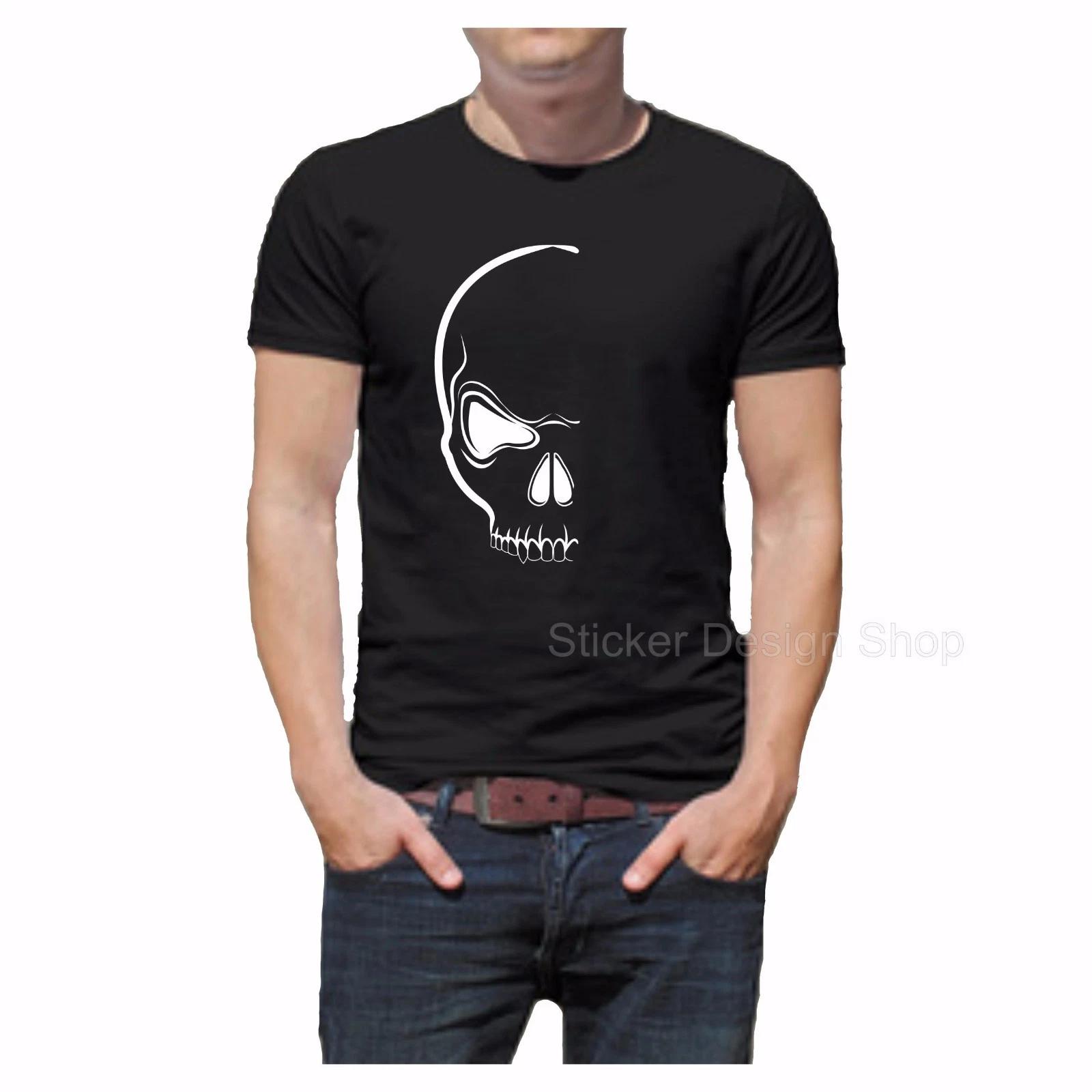 Skull Skull Skull T-Shirt Print Unisex Cotton Fruit of The Loom New 4XL