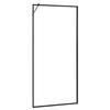 Fixed Glass Shower Panel, 864 x 1870 mm Full-Framed Fixed Shower Screen, 8 mm Thick Clear Tempered Glass Door with Bottom Seal Strip and Hardware,