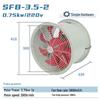Jianbei High Temperature Industrial Axial Flow Ventilation Fan CN Plug (adapter Included)