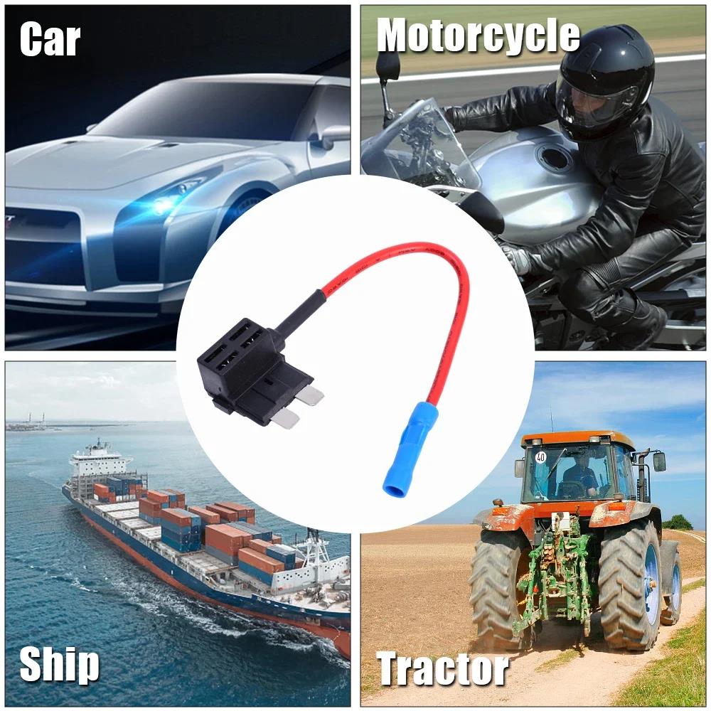 Car Fuse Box Electrical Appliances Mini Small Medium Car Fuse Holder Auto Circuit Extender Add-a-circuit Power Supply Adapter Fuse Holders1