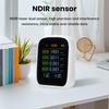 Professional 8 In 1 WIFI Air Quality Monitor CO2 HCHO TVOC PM1.0 PM2.5 PM10 Tester Temperature Humidity Meter Carbon Dioxide Multifunctional Detector