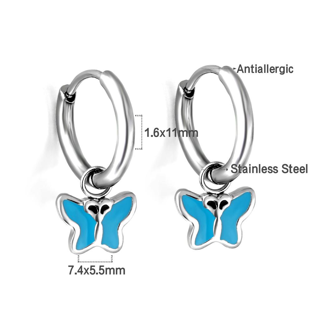 LUXUKISSKIDS Erdbeer-Anhänger Schmuck Ohrringe Süße Rote Kirsch-Tropfen Anhänger für Mädchen/Frauen Stahl Früchte Zubehör Geschenke