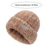 Women Winter Hat Fuzzy Plush Short Brim Solid Color Dome Windproof Warmth Sun Protection Fisherman Cap Outdoor Travel Headwear