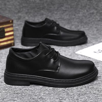 Schuhe Herbst und Winter neue Freizeitschuhe schwarze Business kleine Lederschuhe wasserdichte Martinstiefel niedrig geschnittene Schuhe