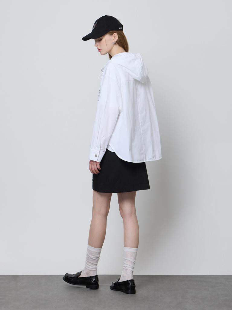 Luvm Unisex Hoodie Zip Up_White