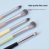 Double Head Eyeshadow Brush, Smudge Highlight Brush, Detail Brush Aegyo Sal Brush, Candy 5-color Eye Brush, Single Makeup Brush.
