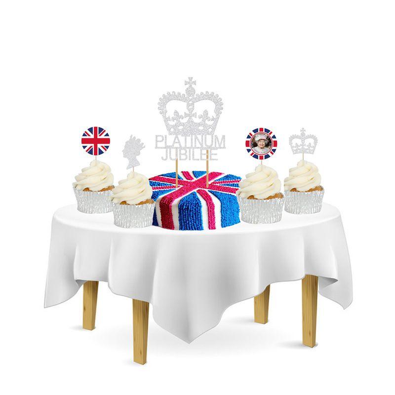 Feiern Sie das 70. Thronjubiläum der Königin stilvoll mit diesem Partyzubehör-Set zum Platinjubiläum!