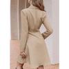 Autumn Winter Women Elegant Office Blazer Dresses Casual Blazer Dress Slim Suit Dresses