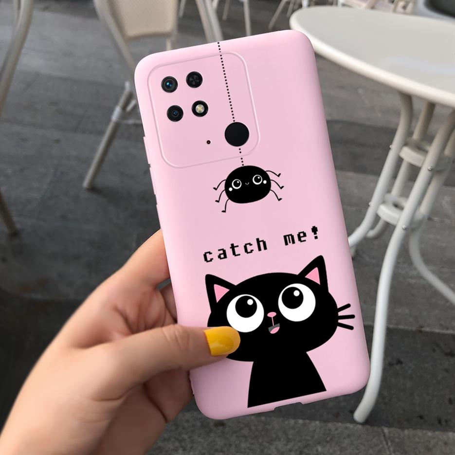 For Xiaomi Redmi 10C Case Cute Alien Cat Cartoon Cover Soft Silicone Phone Case For Xiaomi Redmi 10C 10 C Redmi10C Fundas Bumper