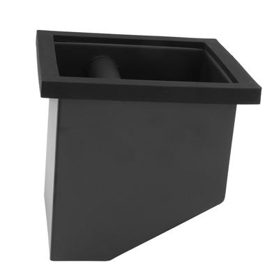 Coffee Knock Box Embedded Bottomless  Coffee Knocking Slag Bucket Cafe Bar Powder Grounds Box Black