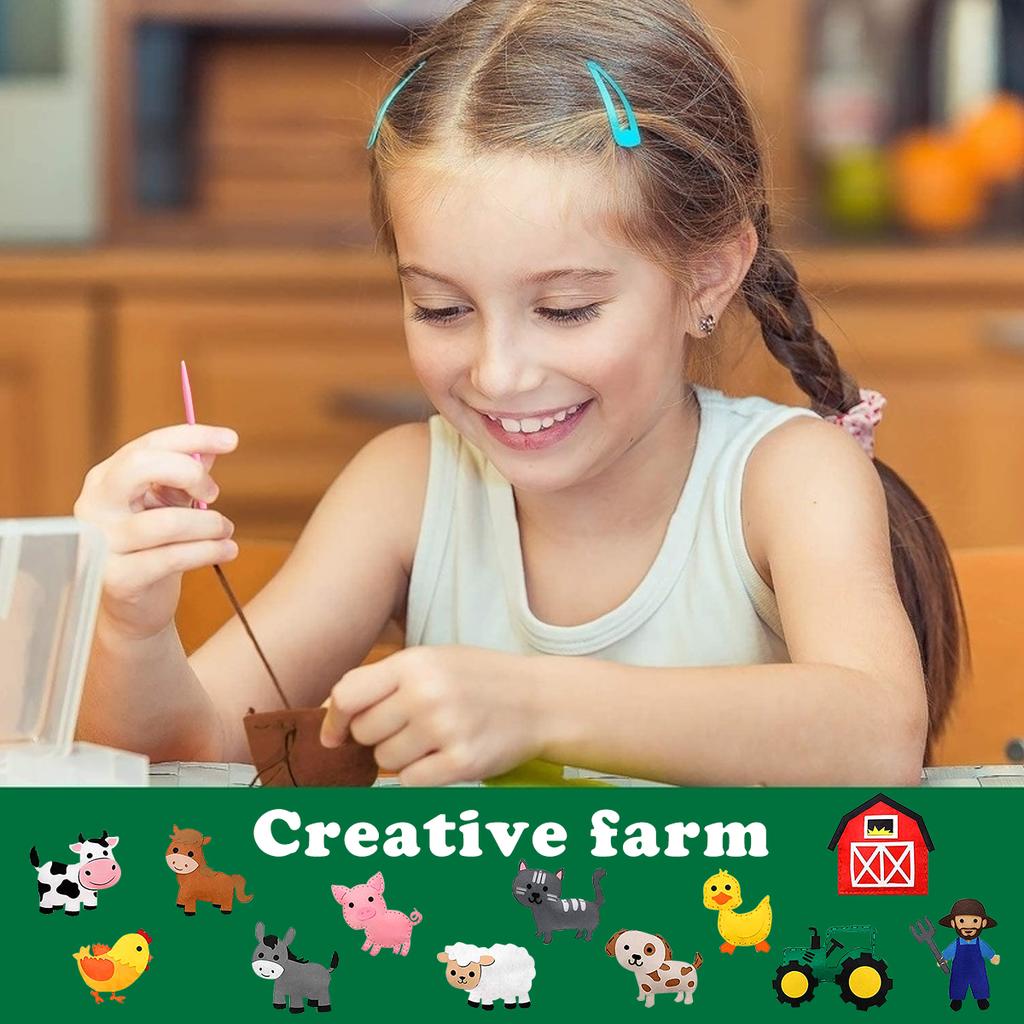 DIY Animal Sewing Kits Fine Skills Felt Toys Fun Felt Animal Sewing Crafts Early Kids Education Sensory Sewing Set Holiday Gifts