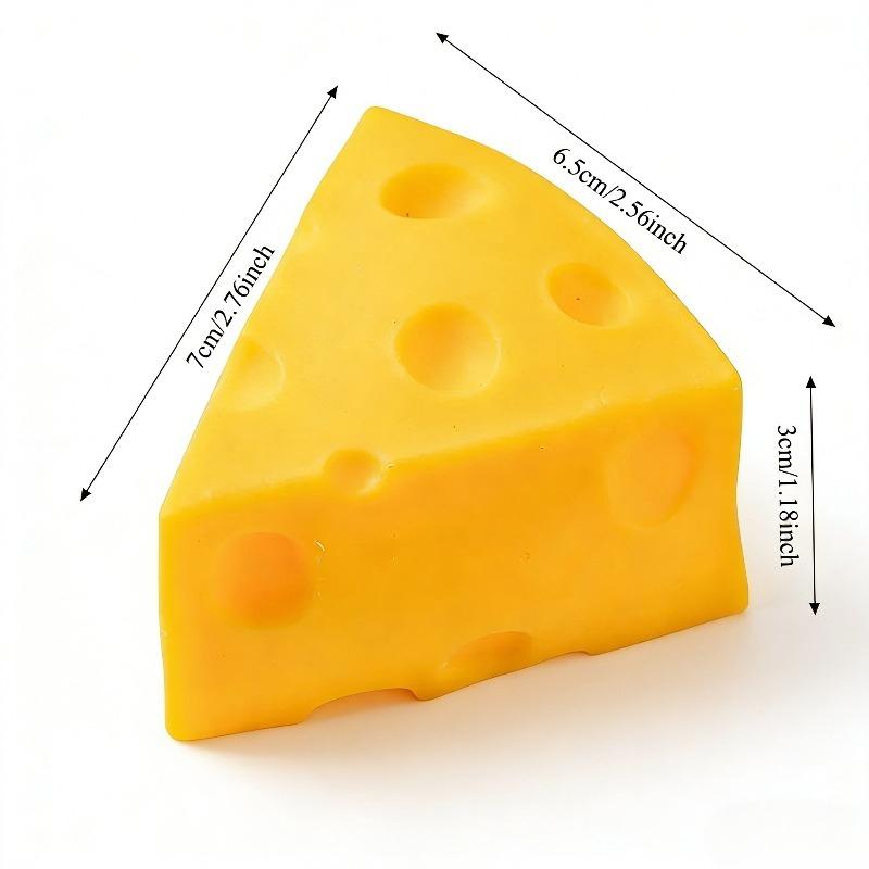Simulation Cheese Squishy Toys Stress Relief Triangular Cheese Squishy Toy Slow Rising Sensory Squeeze Toy Birthday Party Favors
