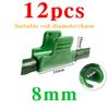 12Pcs Greenhouse Film Clips, Garden Tarpaulin Netting, Tunnel Ring Tube Clips, Greenhouse Row Mulch Shade Frame, Support Planting Tools