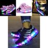 Chaussures LED de Qualité Premium avec Roues Patins à Roulettes Lumineux en Maille Baskets Homme Femme