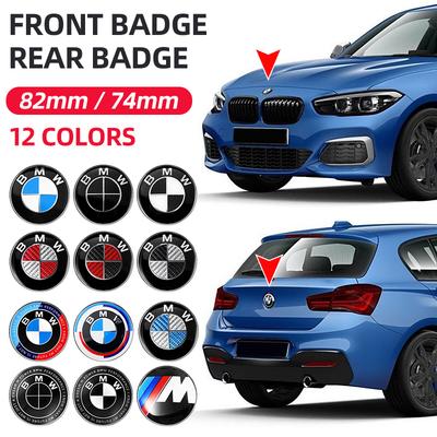 74mm 82mm Bonnet Hood Front Rear Trunk Emblem Logo Badge Sticker 50th Anniversary Edition for E53 E90 E60 E93 E87 X3 F30 F20