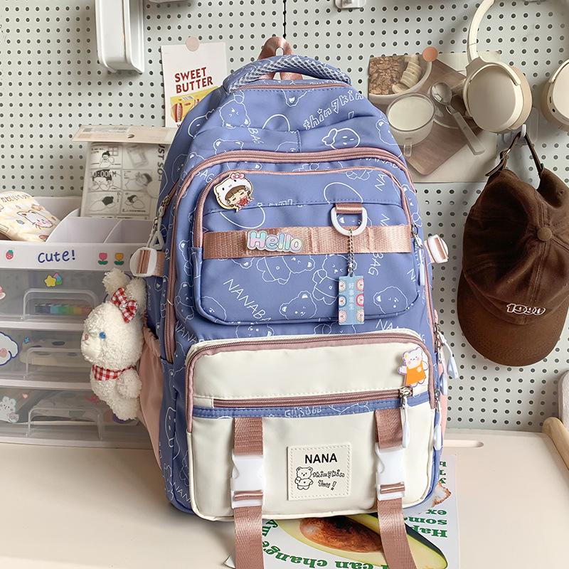 Grundschulmädchen  Hoher Wert Mittelschülerin Gymnasiastin  Studentin  Süßer Rucksack