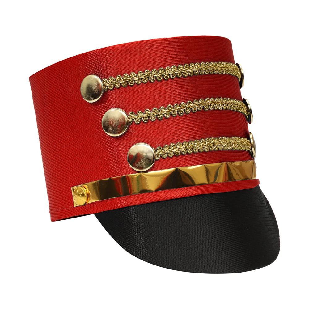Drum Major Master Hats Marching Band Hat Military Royal Soldier Top Cap Halloween Performance Hat-nutcrackers Costume Accessorie