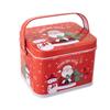 2pcs Christmas Decoration Candy Boxes with Convenient Carry Handle Sweets Storage Solution Handheld Candies Holder