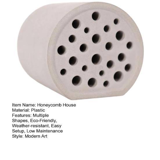 Honeycomb House Mason Habitat Bee Plastic Insect Multiple Shapes House Waterproof Garden