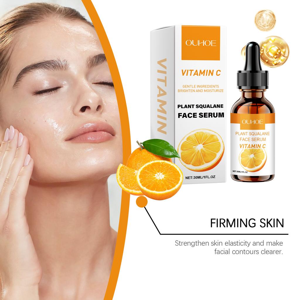 Vitamin C Facial Serum Firming Whitening Remove Wrinkles Fade Fine Lines Shrink Pore Repairing Hydrating Anti Aging Face Essence