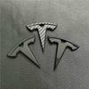 1Pcs ABS 3.5x5.3cm For Tesla SpaceX Model 3 Highland 2023 Model S X Y Y-Eur Roa Car Steering Wheel Emblem Sticker Accessories