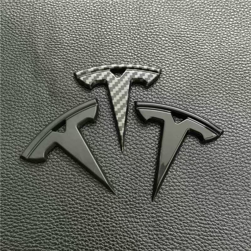 1Pcs ABS 3.5x5.3cm For Tesla SpaceX Model 3 Highland 2023 Model S X Y Y-Eur Roa Car Steering Wheel Emblem Sticker Accessories