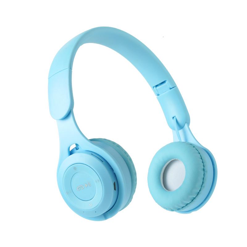 

Y08 Macaron Over-ear Foldable Wireless Bluetooth Headset with Card Slot for Students синий