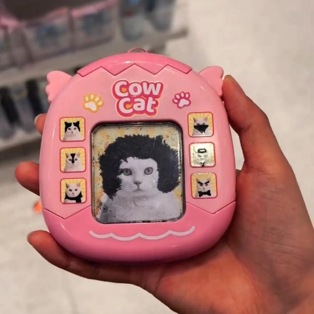 Fidgetleksak DIY Hårstil Nyckelring Rolig Katt Styling Hänge Skolväska