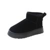 thick-soled short snow boots winter new piled thickened non-slip warm cotton shoes