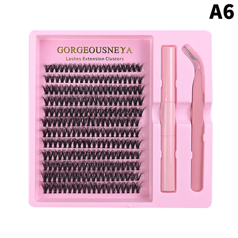 Lightweight Cluster Lash Kit 30D 40D 50D 60D Natural Eyelash Extensions Segmented Volumizing Lashes for Daily Wear Home Use