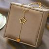 Elegant Titanium Star Tassel Necklace - High-End Fashion Sweater Chain