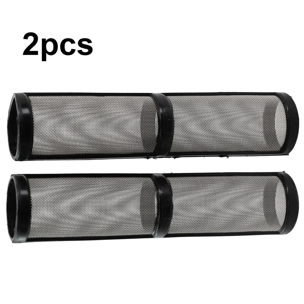 Filter Pump Body Coating Stainless Steel 2pcs 395 495 Electric Filter For G390 Mesh Airless Paint Sprayer Black