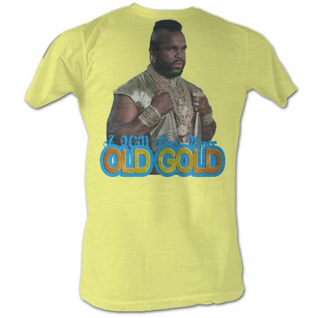Mr. T Old Gold Yellow Heather T-Shirt L