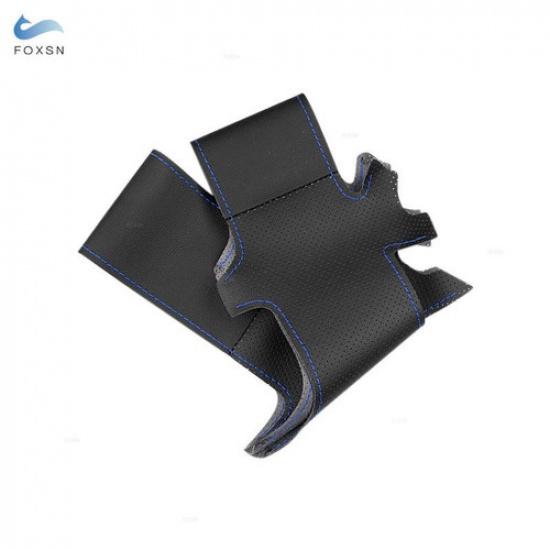 1x Steering Wheel Hand Sewing Leather Trim Cover For Honda Civic 9th 2012-2015