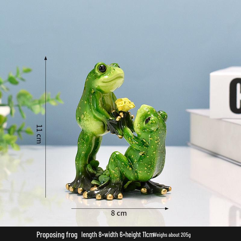 Yoga Frog Figurine Birthday Gift - Ideal for Bedroom, Study, Living Room, Desktop, Entrance, TV Cabinet, or Wine Cabinet Decor