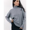 Rose Beauty A Women's Autumn and Winter Loose Turtleneck Sweater